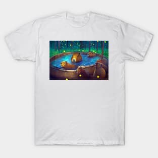 capybara pool firefly T-Shirt